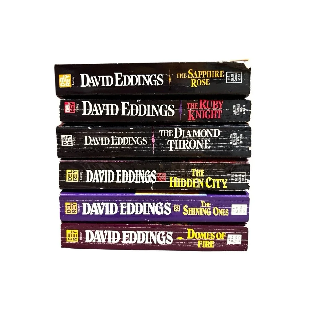 2 Complete Series Set ELENIUM & TAMULI Trilogy by David Eddings 6 Paperback Lot